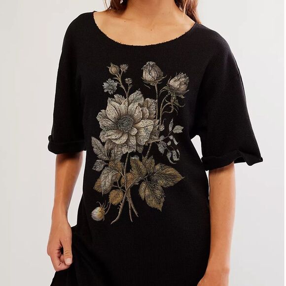 Free People Vintage Souls Fall Floral Maxi Top - Picture 3 of 5